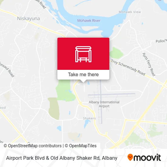 Mapa de Airport Park Blvd & Old Albany Shaker Rd
