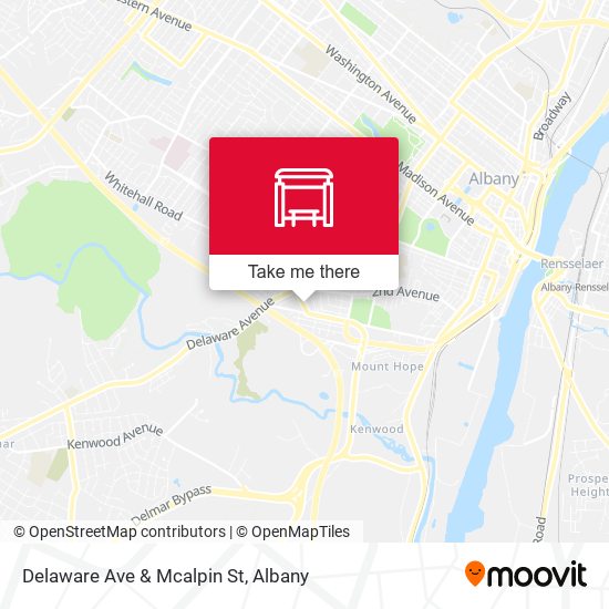 Delaware Ave  & Mcalpin St map