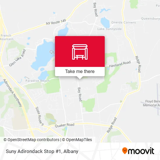 Mapa de Suny Adirondack Stop #1