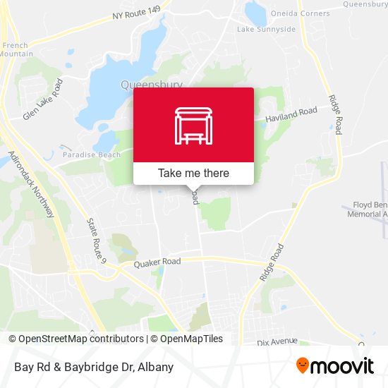 Bay Rd & Baybridge Dr map