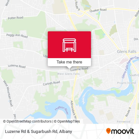 Mapa de Luzerne Rd & Sugarbush Rd
