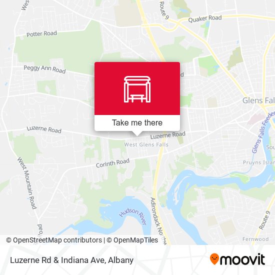 Luzerne Rd & Indiana Ave map