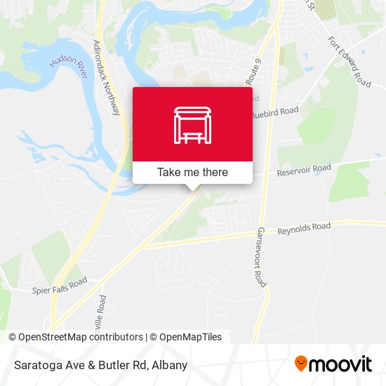 Saratoga Ave & Butler Rd map