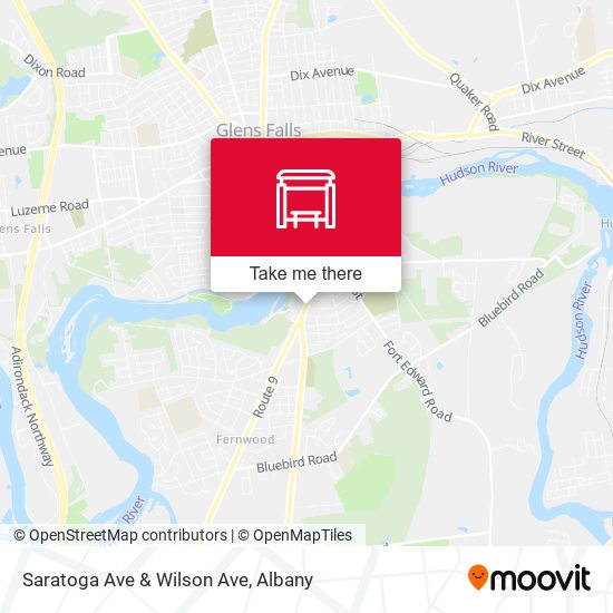 Saratoga Ave & Wilson Ave map