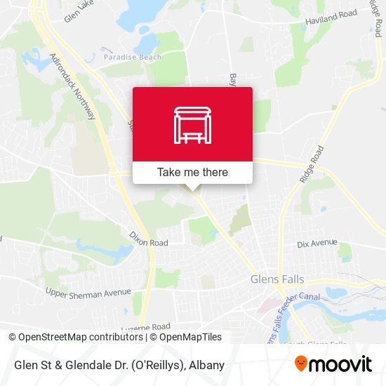 Glen St & Glendale Dr. (O'Reillys) map