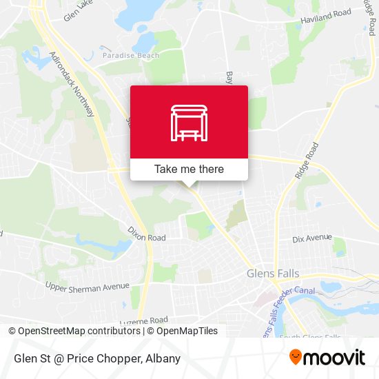 Glen St @ Price Chopper map