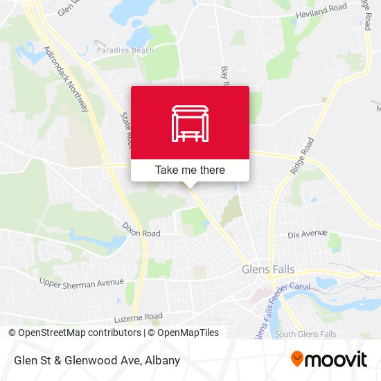 Glen St & Glenwood Ave map