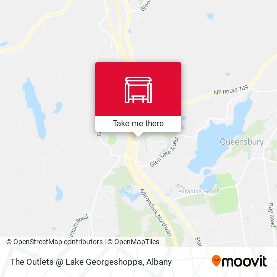 Mapa de The Outlets @ Lake Georgeshopps