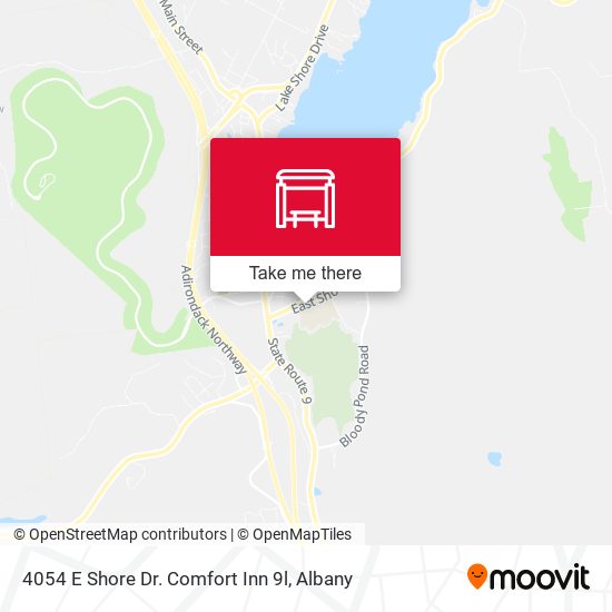 4054 E Shore Dr. Comfort Inn 9l map