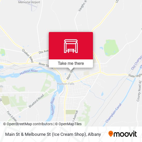 Main St & Melbourne St (Ice Cream Shop) map