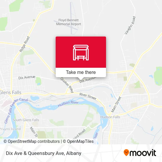 Mapa de Dix Ave & Queensbury Ave