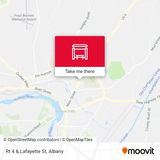 Mapa de Rt 4 & Lafayette St