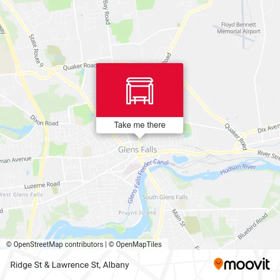 Ridge St & Lawrence St map