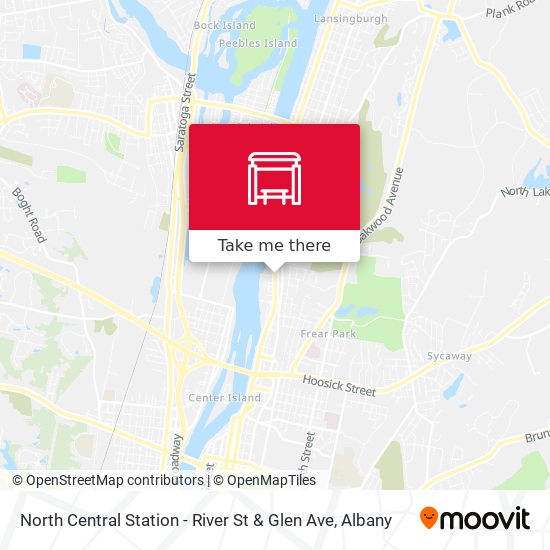 Mapa de North Central Station - River St & Glen Ave