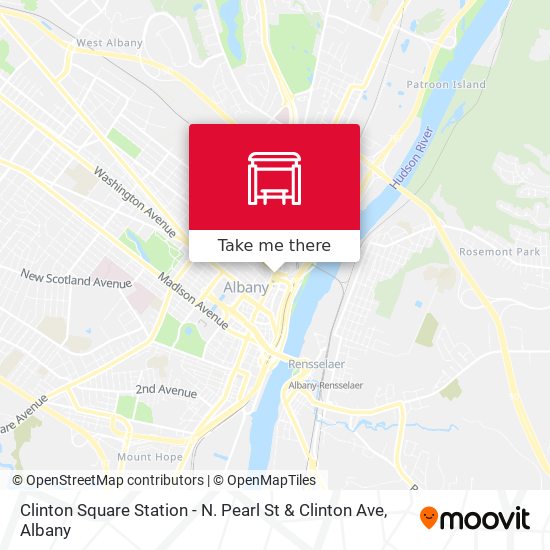 Mapa de Clinton Square Station - N. Pearl St & Clinton Ave
