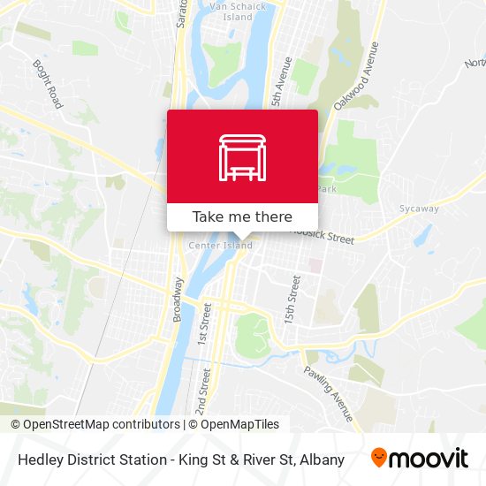 Hedley District Station - King St & River St map