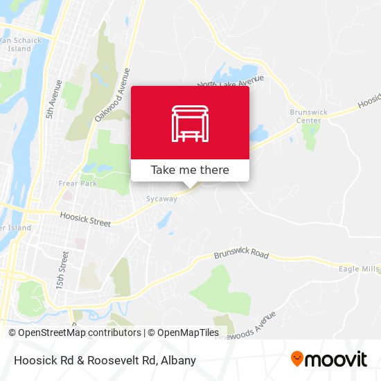 Hoosick Rd & Roosevelt Rd map