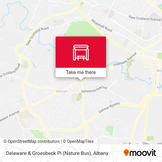 Mapa de Delaware & Groesbeck Pl (Nature Bus)