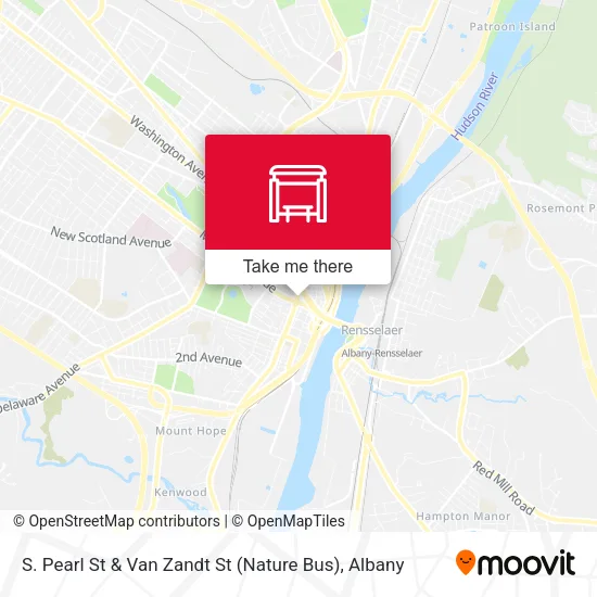 Mapa de S. Pearl St & Van Zandt St (Nature Bus)