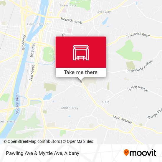 Pawling Ave & Myrtle Ave map