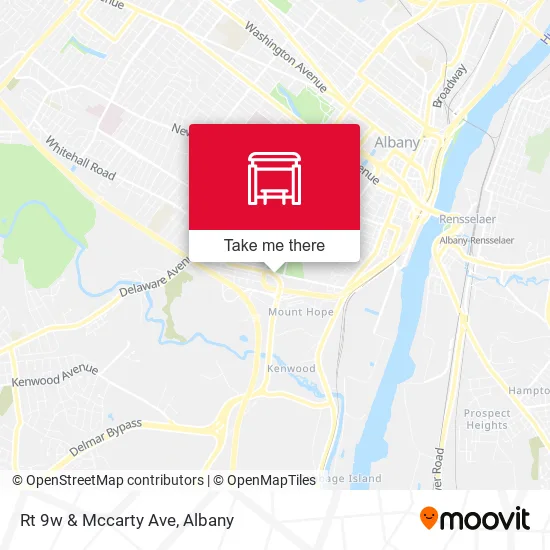 Mapa de Rt 9w & Mccarty Ave