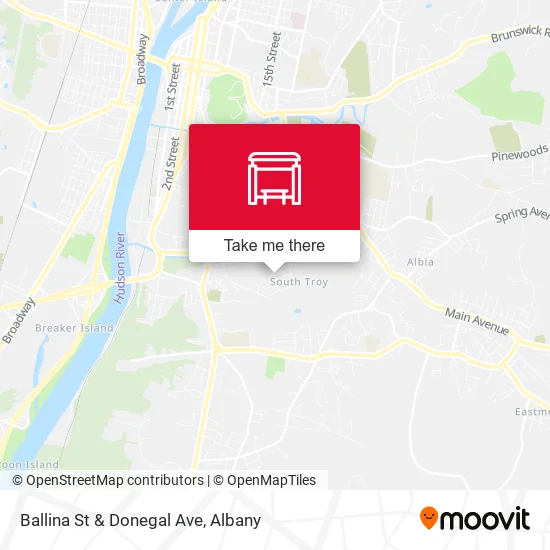 Ballina St & Donegal Ave map
