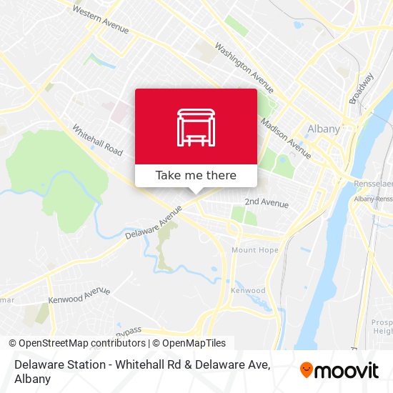 Mapa de Delaware Station - Whitehall Rd & Delaware Ave