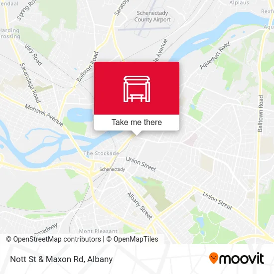 Nott St & Maxon Rd map