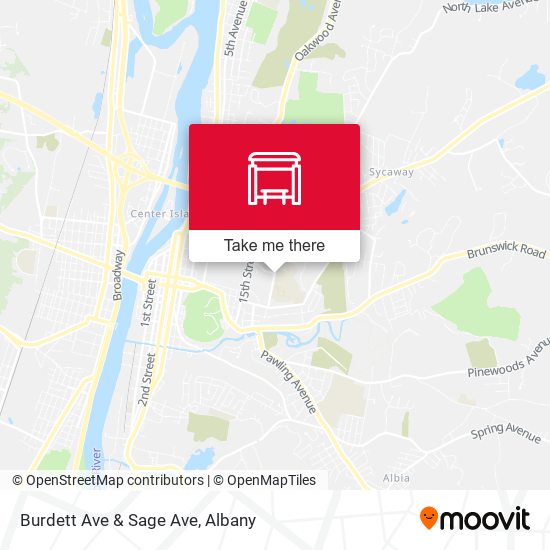Burdett Ave & Sage Ave map