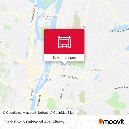 Park Blvd & Oakwood Ave map