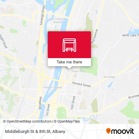 Middleburgh St & 8th St map