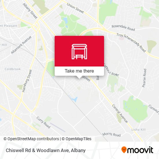 Chiswell Rd & Woodlawn Ave map