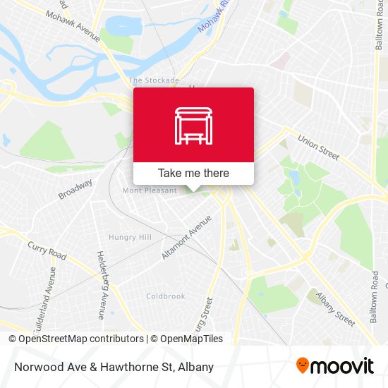Mapa de Norwood Ave & Hawthorne St