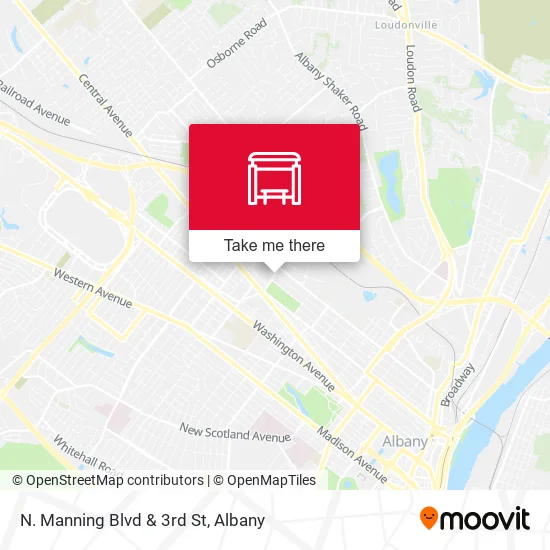 Mapa de N. Manning Blvd & 3rd St