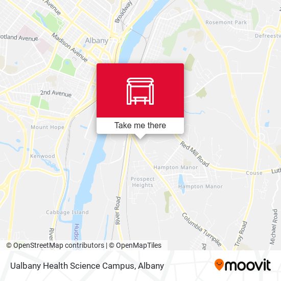 Ualbany Health Science Campus map