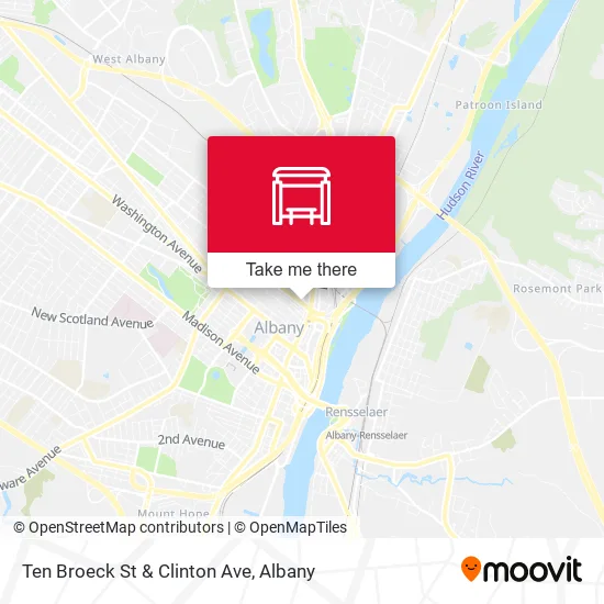 Mapa de Ten Broeck St & Clinton Ave