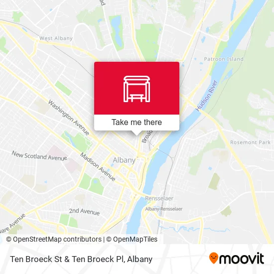 Mapa de Ten Broeck St & Ten Broeck Pl