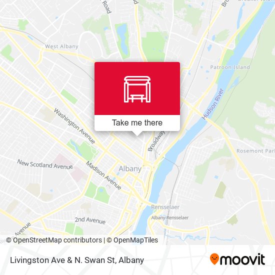 Mapa de Livingston Ave & N. Swan St