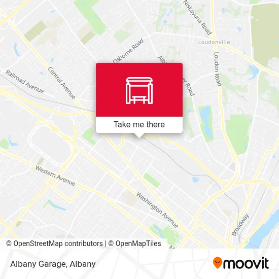 Albany Garage map