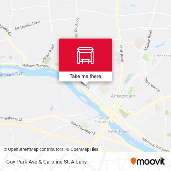 Mapa de Guy Park Ave & Caroline St