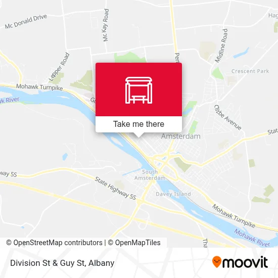 Division St & Guy St map