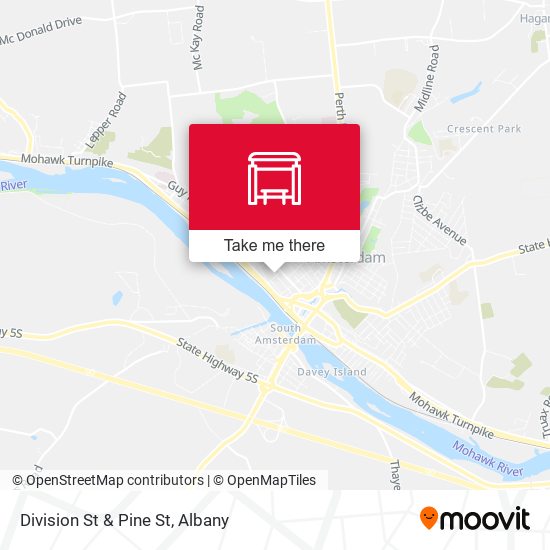 Mapa de Division St & Pine St