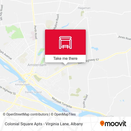 Colonial Square Apts - Virginia Lane map