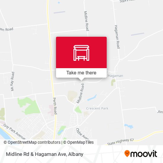 Midline Rd & Hagaman Ave map