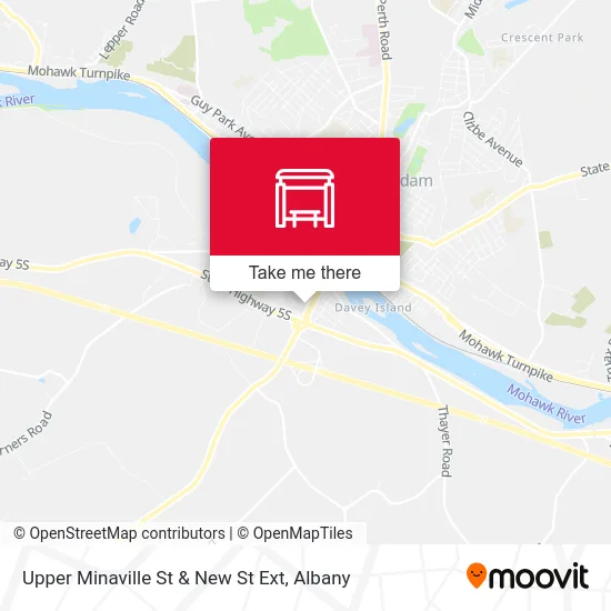 Upper Minaville St & New St Ext map