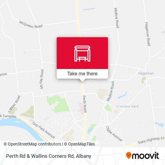 Mapa de Perth Rd & Wallins Corners Rd