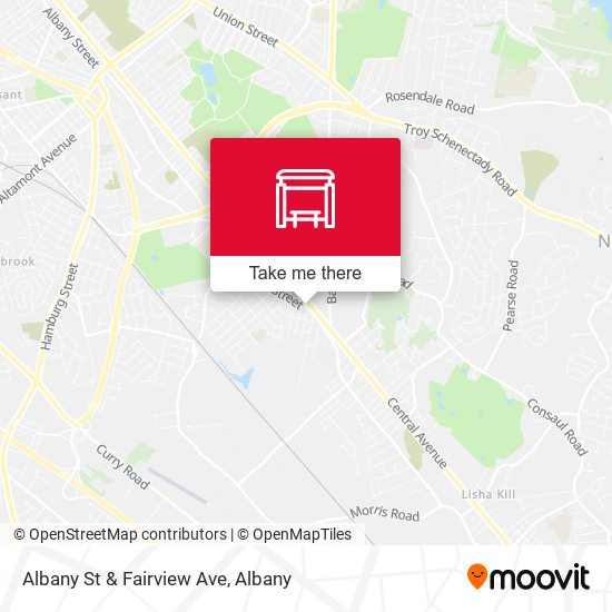 Albany St & Fairview Ave map