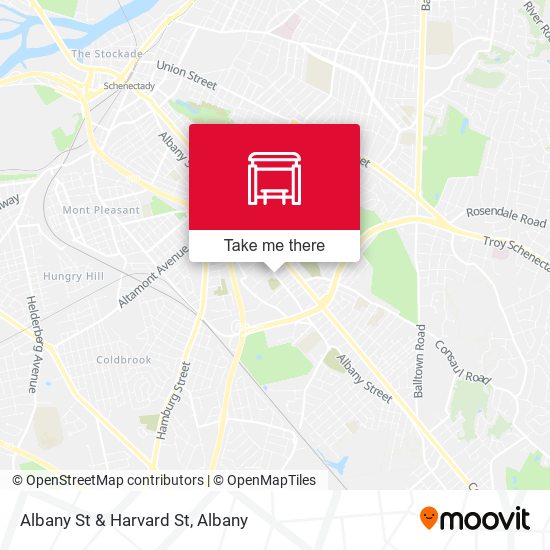 Mapa de Albany St & Harvard St