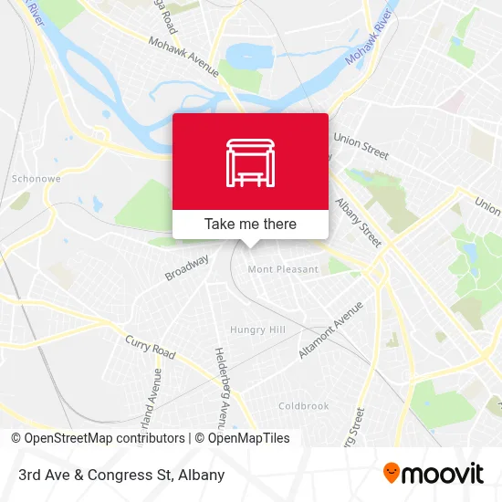 3rd Ave & Congress St map