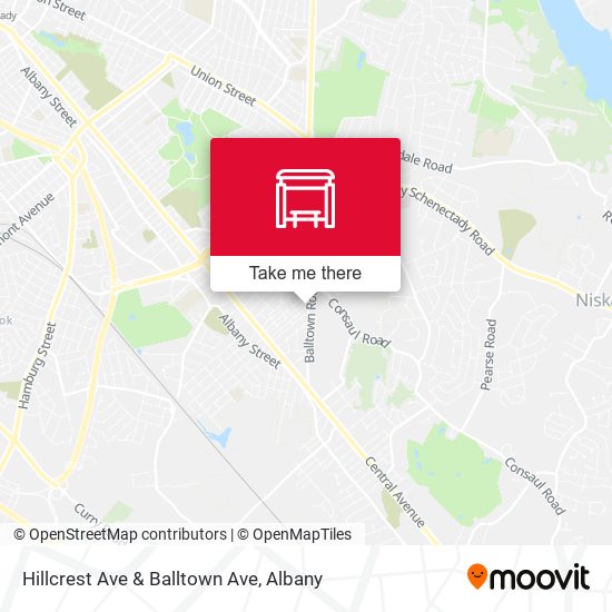Hillcrest Ave & Balltown Ave map